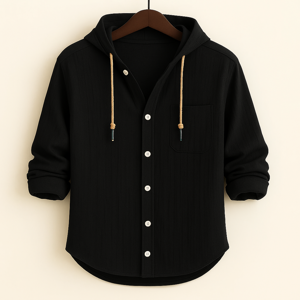 DUMONT LYON™ | LUXUS Baumwoll-Hoodie mat Kapuze