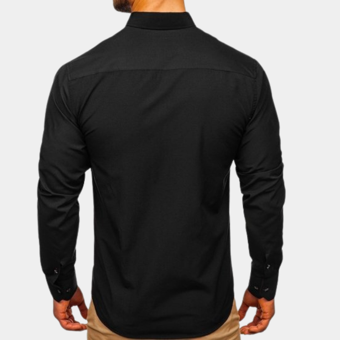 DUMONT LYON | Klassesch T-Shirt mat laangen Äerm