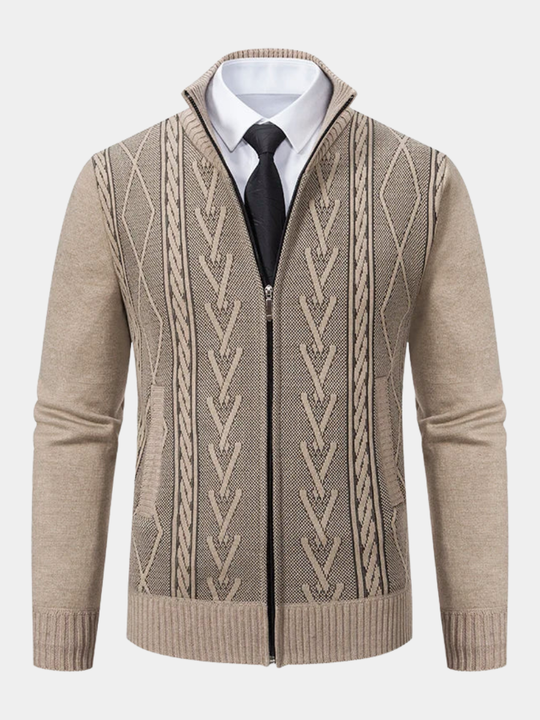 DUMONT LYON | MANN GILET mat Luxus-Zip