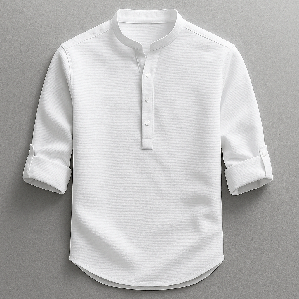DUMONT LYON | T-Shirt aus Baumwoll a Leinen