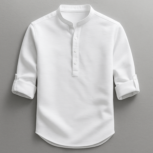 DUMONT LYON | T-Shirt aus Baumwoll a Leinen