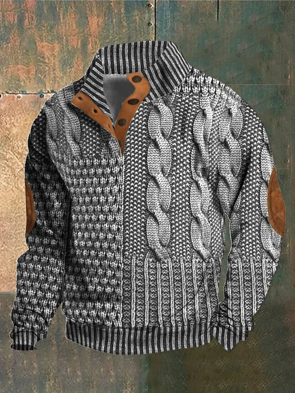NICK | Heizpullover mat Muster