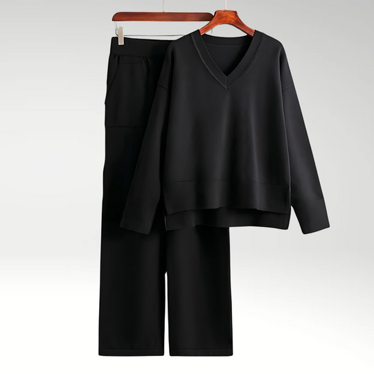 Savrani™ | Luxe 2-deel Set mat V-Hals