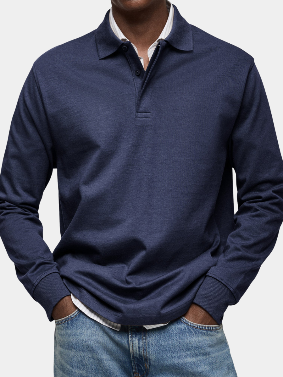 DUMONT LYON | Liewens haute Polo mat laangen Aarmen