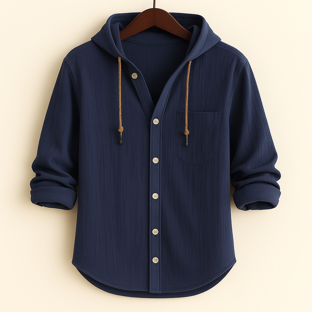 DUMONT LYON™ | LUXUS Baumwoll-Hoodie mat Kapuze