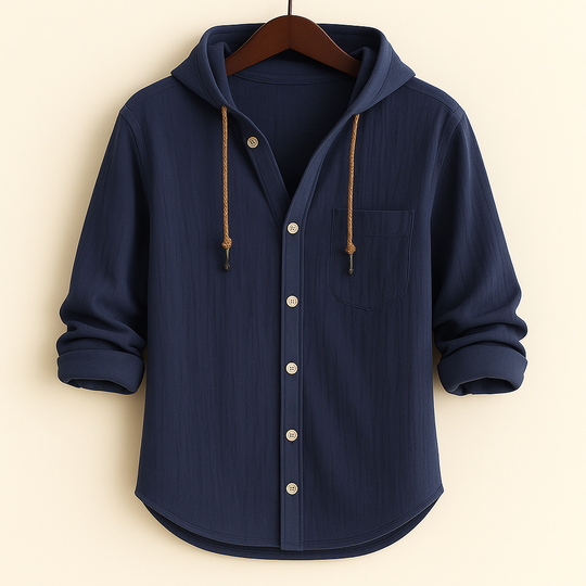 DUMONT LYON™ | LUXUS Baumwoll-Hoodie mat Kapuze