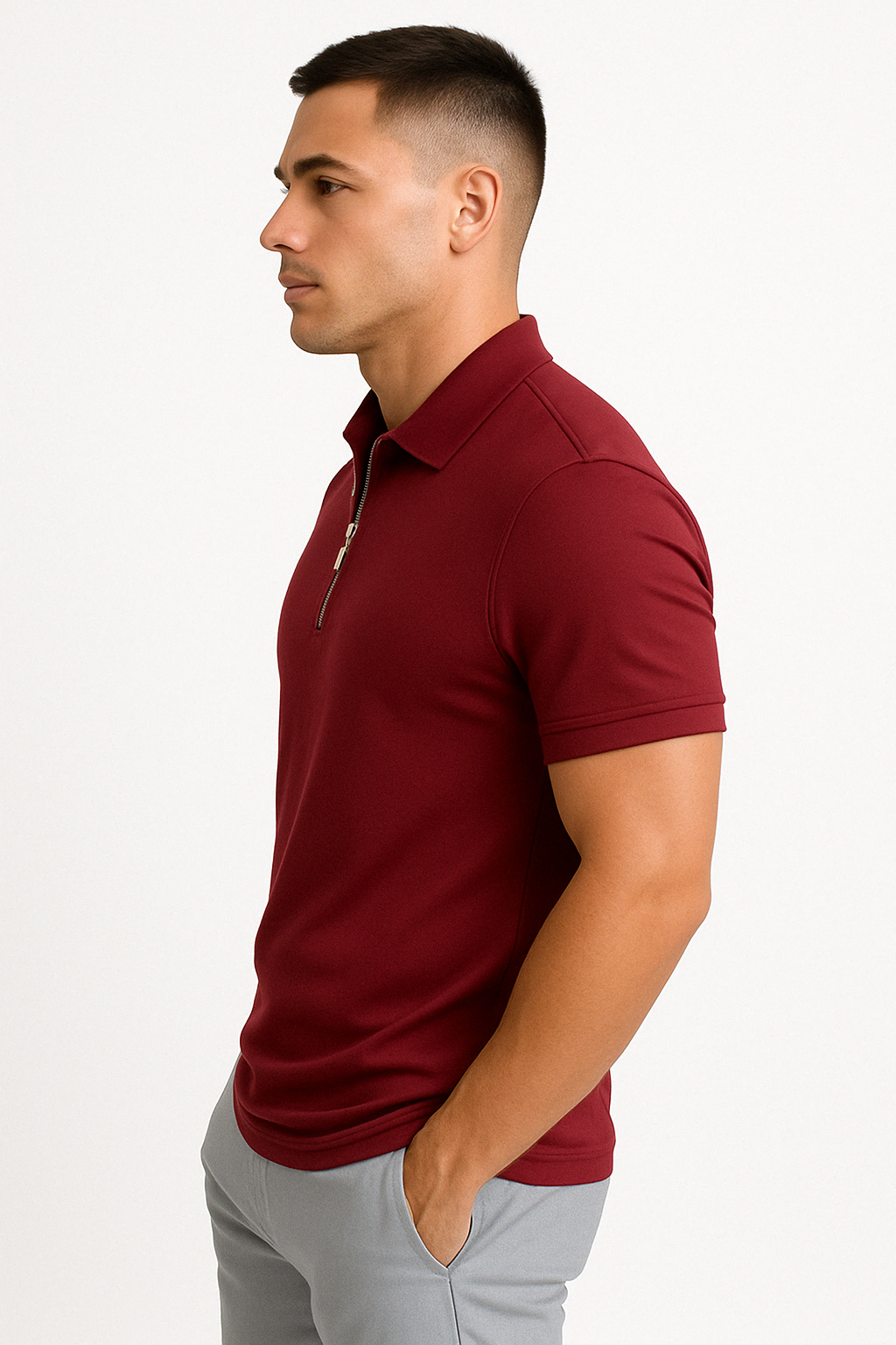 GREGORIO | MODERN POLO mat Zip Mëttelhéich
