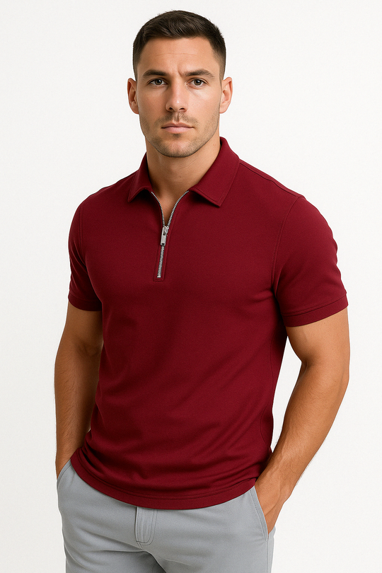 GREGORIO | MODERN POLO mat Zip Mëttelhéich