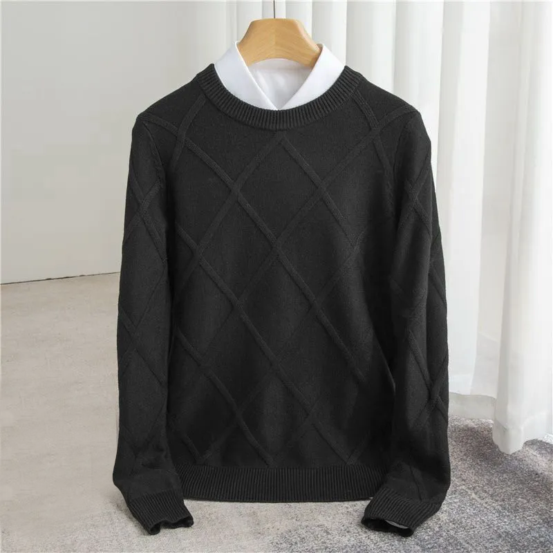 Dumont Lyon | Argyle a Kaschmir Pull