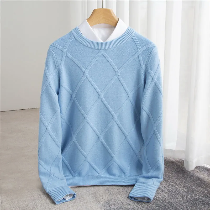 Dumont Lyon | Argyle a Kaschmir Pull