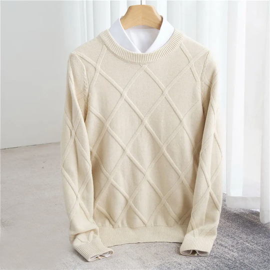 Dumont Lyon | Argyle a Kaschmir Pull