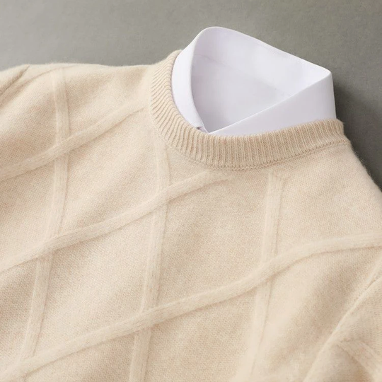 Dumont Lyon | Argyle a Kaschmir Pull