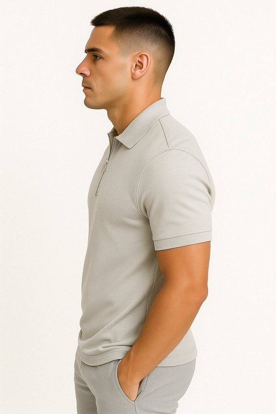 GREGORIO | MODERN POLO mat Zip Mëttelhéich