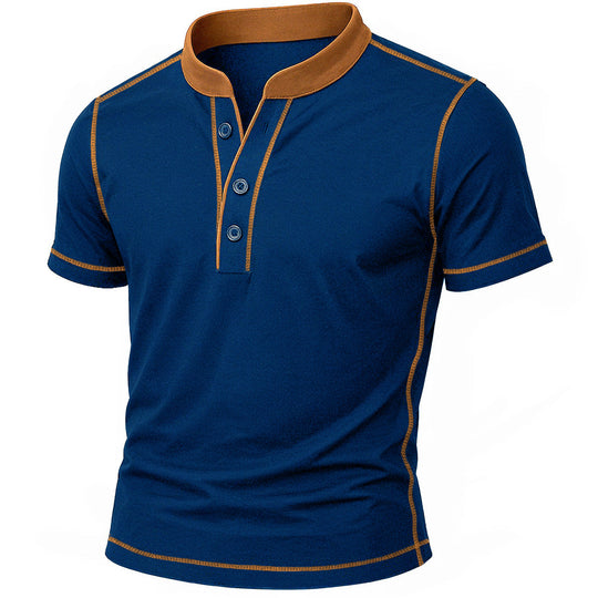 OLIVIER | HENLEY-KLAPPEN SHIRT MIT BORD EMBER