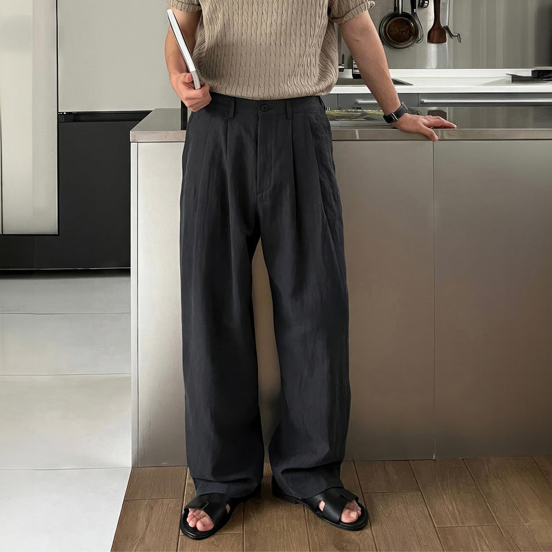 LOUIS | LEINEN HOSEN AM BREITEN BEIN