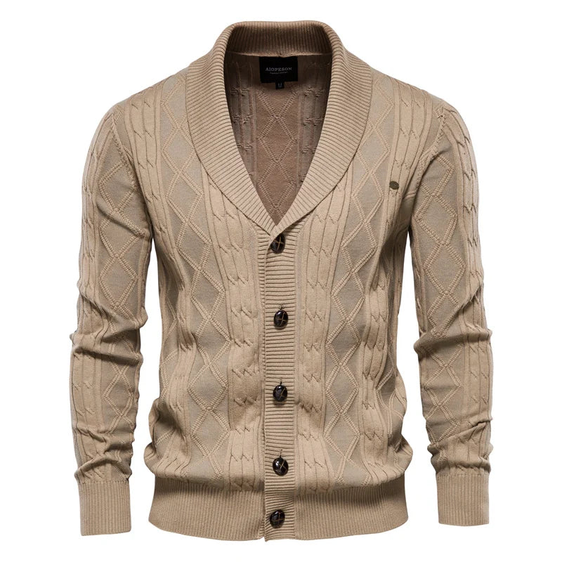 DUMONT LYON™ | Männer Cardigan mat Knäpper