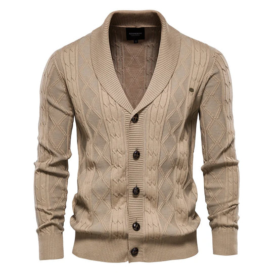 DUMONT LYON™ | Männer Cardigan mat Knäpper