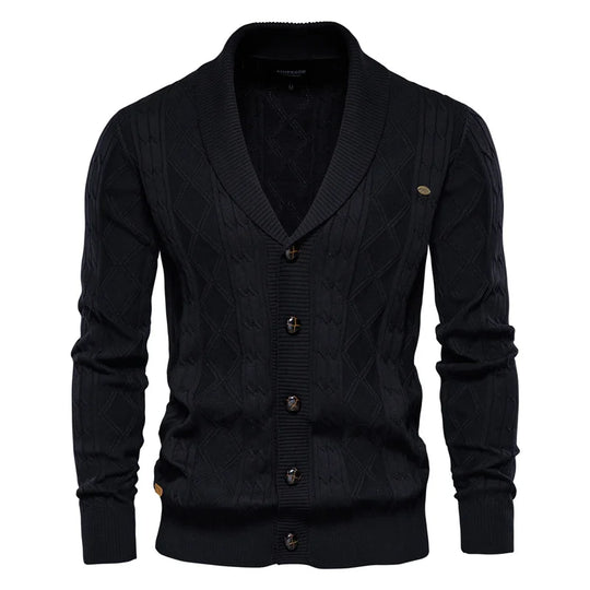 DUMONT LYON™ | Männer Cardigan mat Knäpper