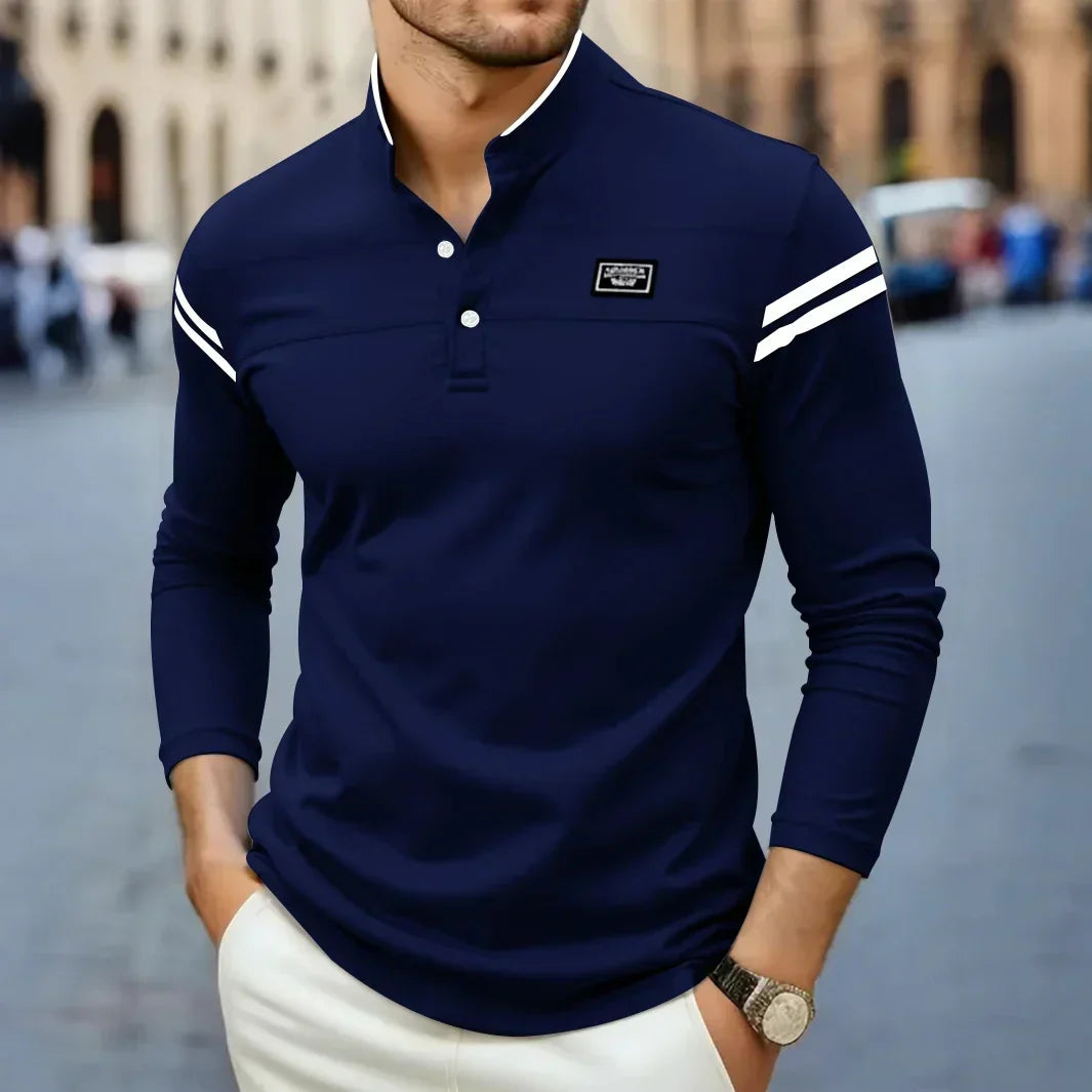 DUMONT LYON | Modern Langärmelig T-Shirt fir Männer