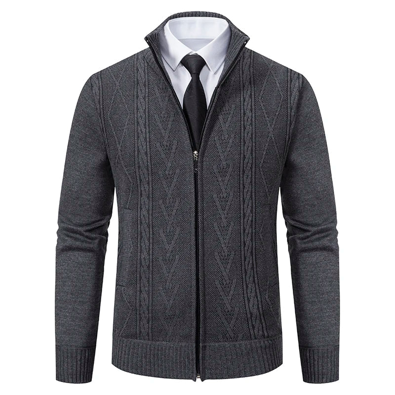 DUMONT LYON | MANN GILET mat Luxus-Zip
