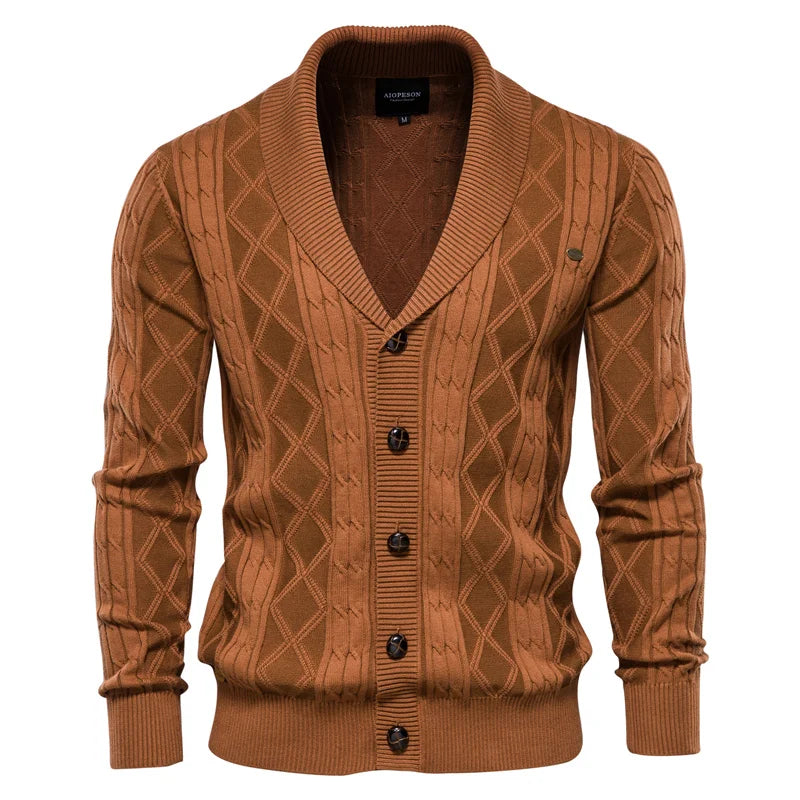 DUMONT LYON™ | Männer Cardigan mat Knäpper