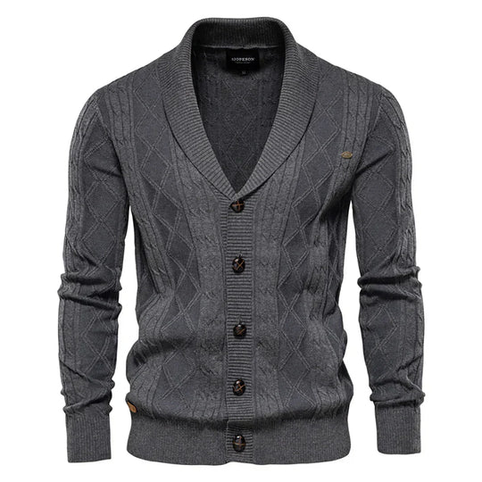 DUMONT LYON™ | Männer Cardigan mat Knäpper