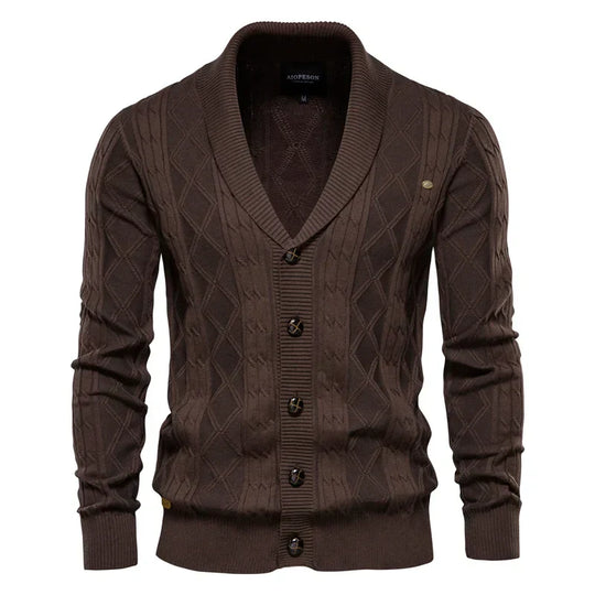 DUMONT LYON™ | Männer Cardigan mat Knäpper