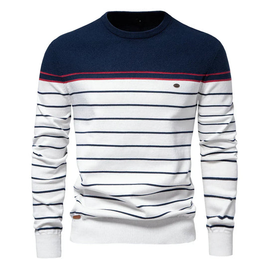 DUMONT LYON™ | Männer Pull mat Streifen