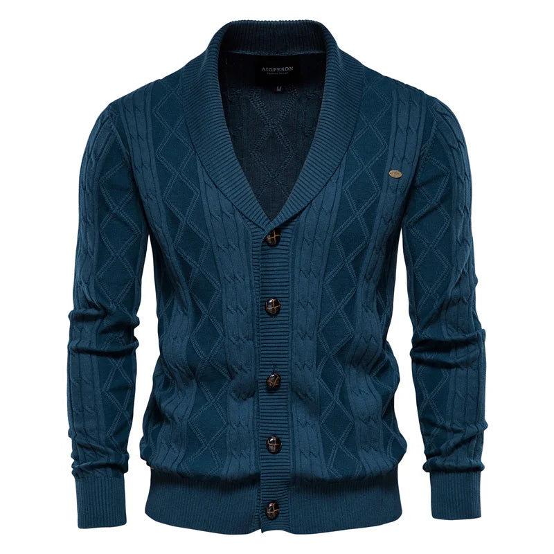 DUMONT LYON™ | Männer Cardigan mat Knäpper