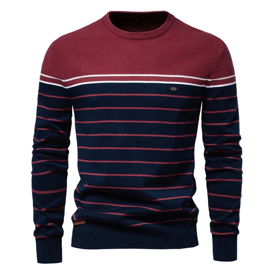 DUMONT LYON™ | Männer Pull mat Streifen