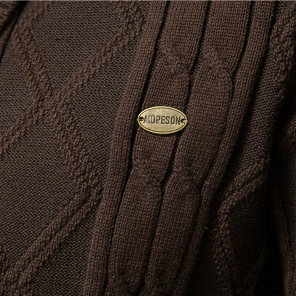 DUMONT LYON™ | Männer Cardigan mat Knäpper