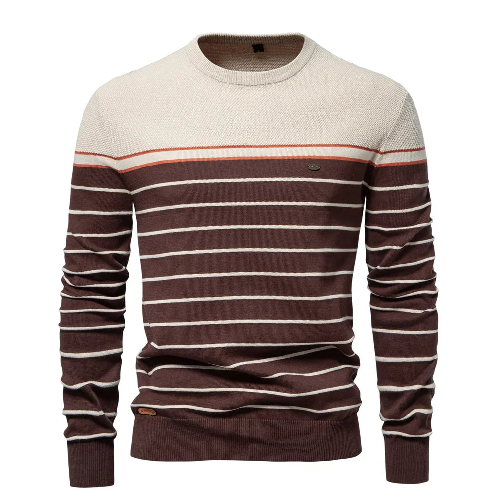 DUMONT LYON™ | Männer Pull mat Streifen