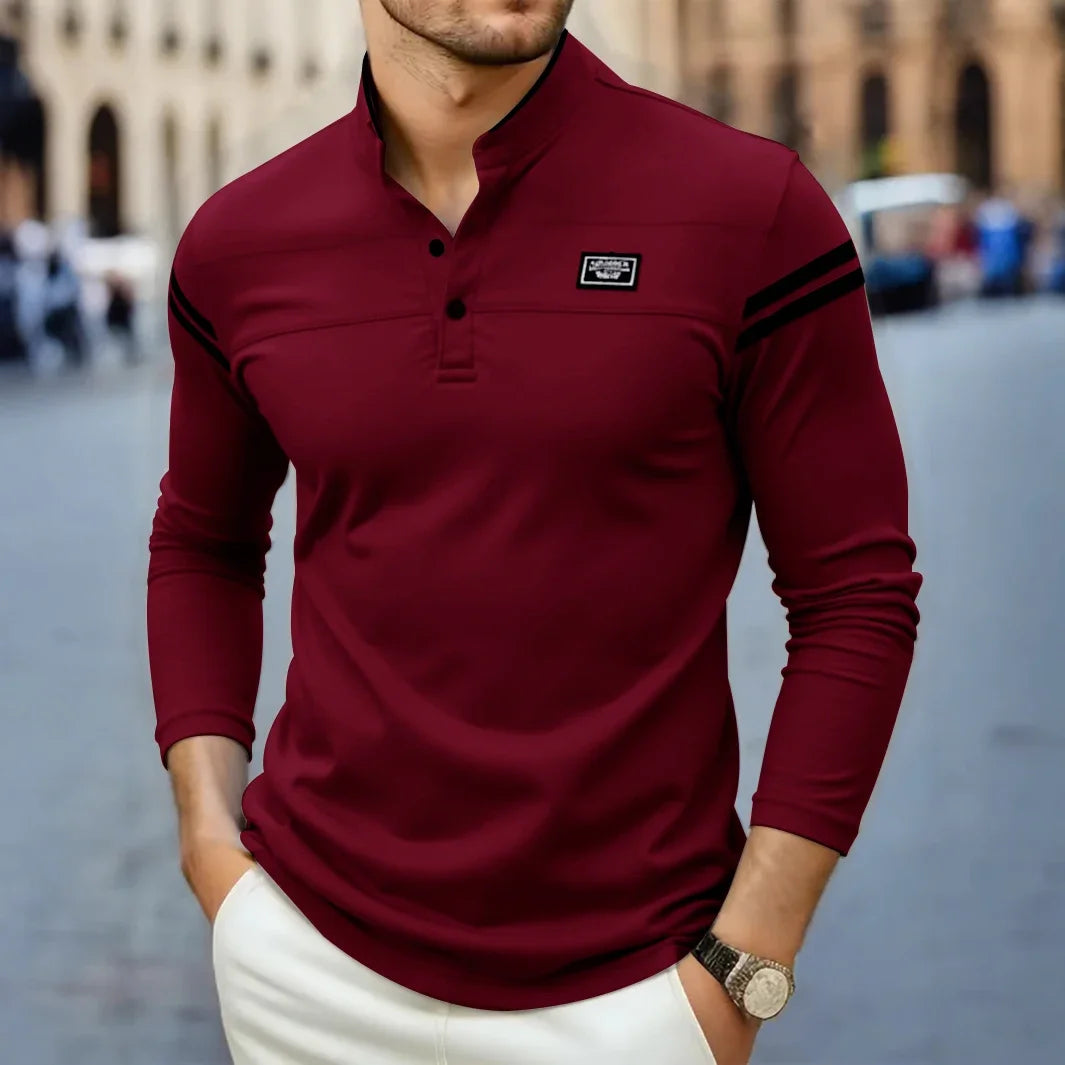 DUMONT LYON | Modern Langärmelig T-Shirt fir Männer