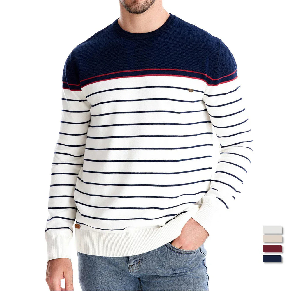 DUMONT LYON™ | Männer Pull mat Streifen