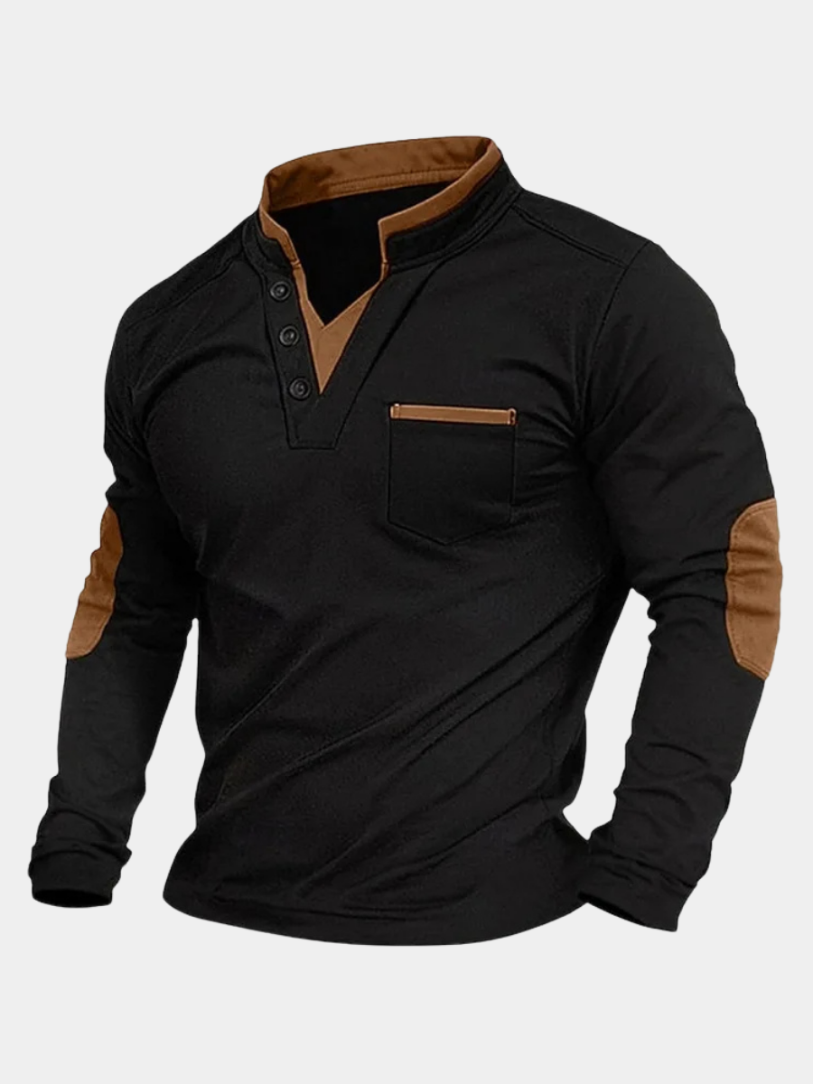 DUMONT LYON | ESSENTIEL SWEATSHIRT mat V-Hals