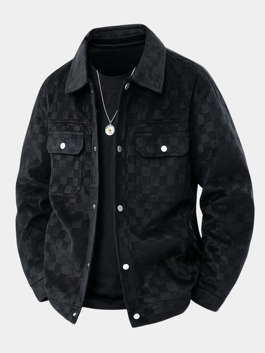 DUMONT LYON | Fleesch-Veste aus Veloursleder