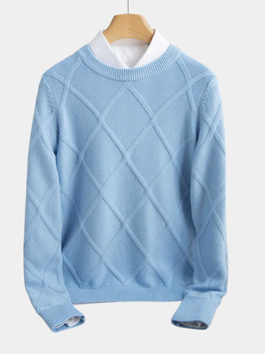 Dumont Lyon | Argyle a Kaschmir Pull