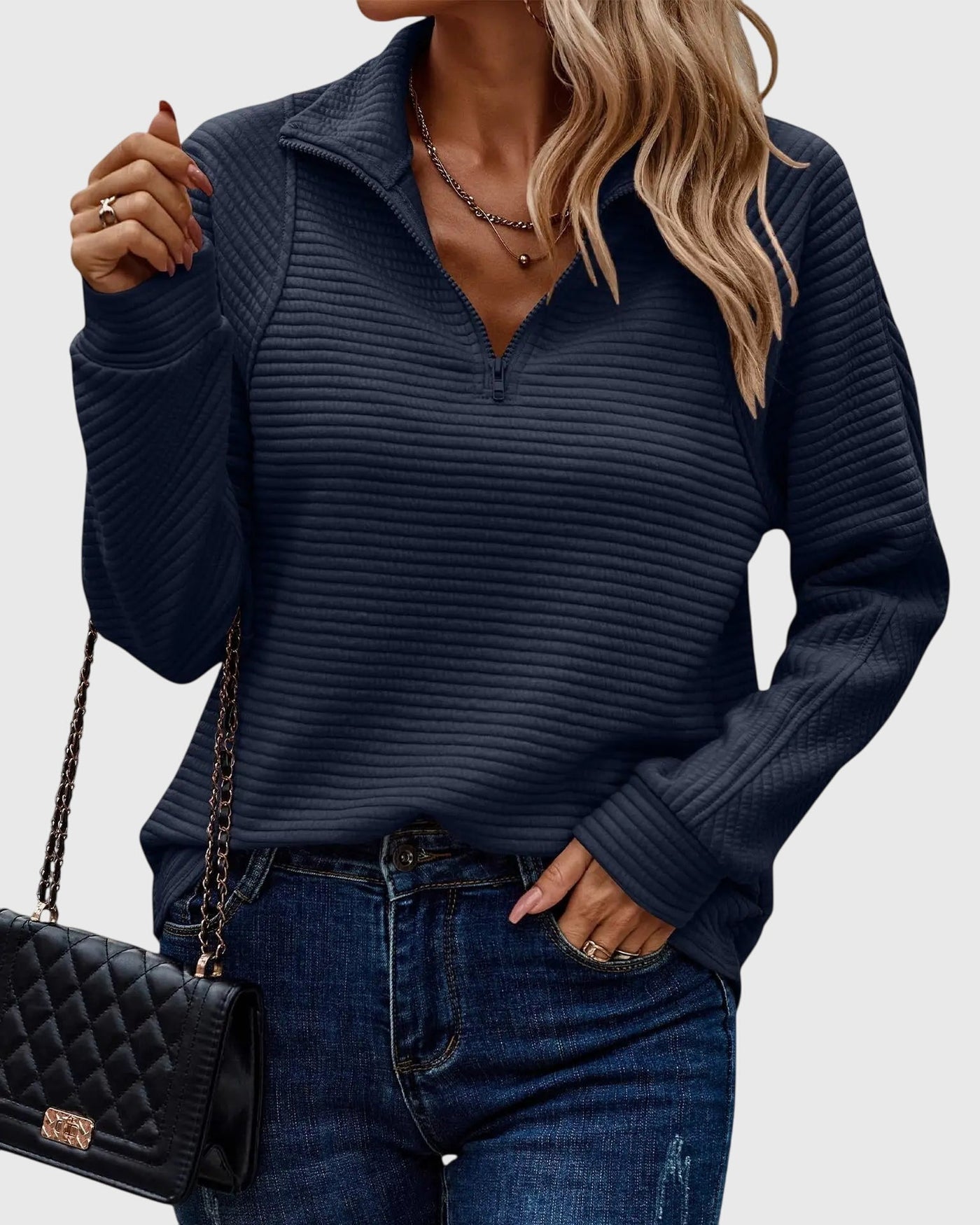 Abigail™ | Eleganten Zip-Pullover