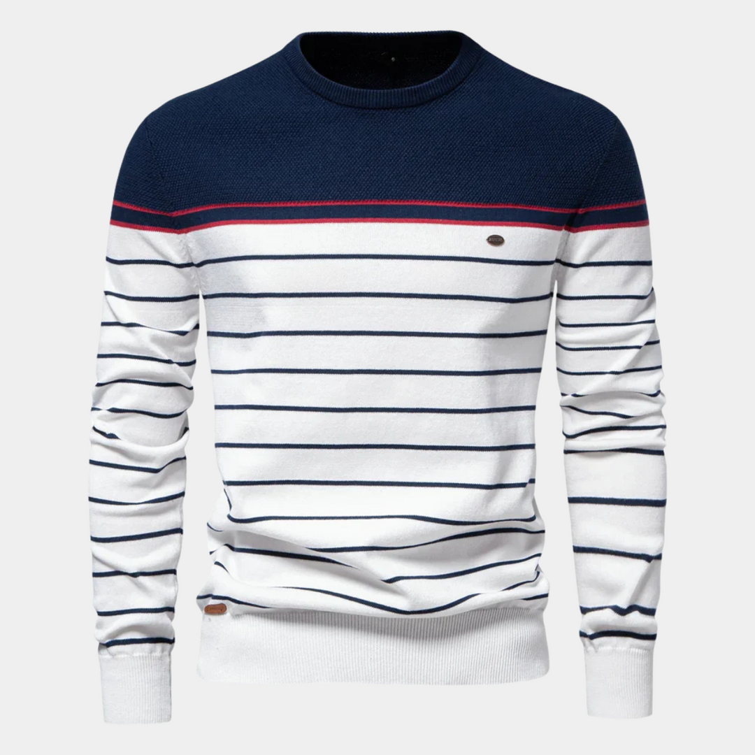 DUMONT LYON™ | Männer Pull mat Streifen