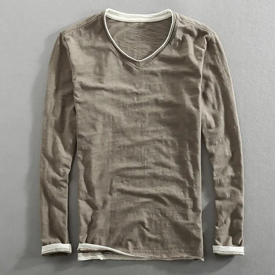 DUMONT LYON™ | Langen Ärmleën a Baumwollhemd
