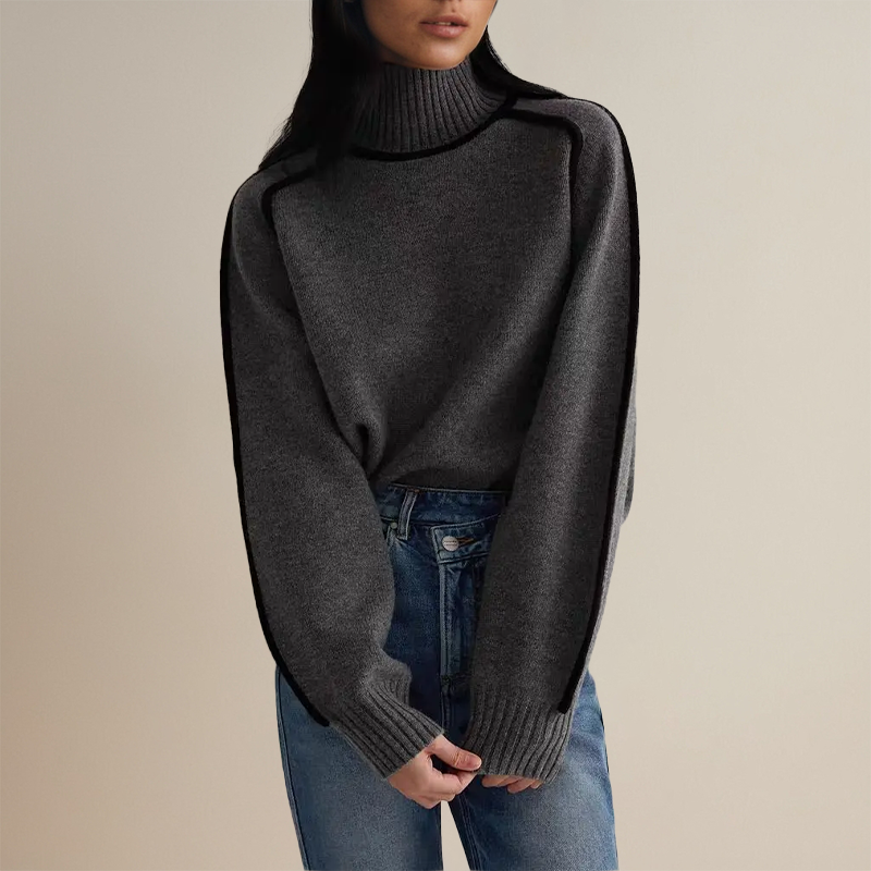 Lara | Damenpullover mat Rollkragen