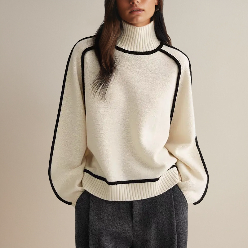 Lara | Damenpullover mat Rollkragen