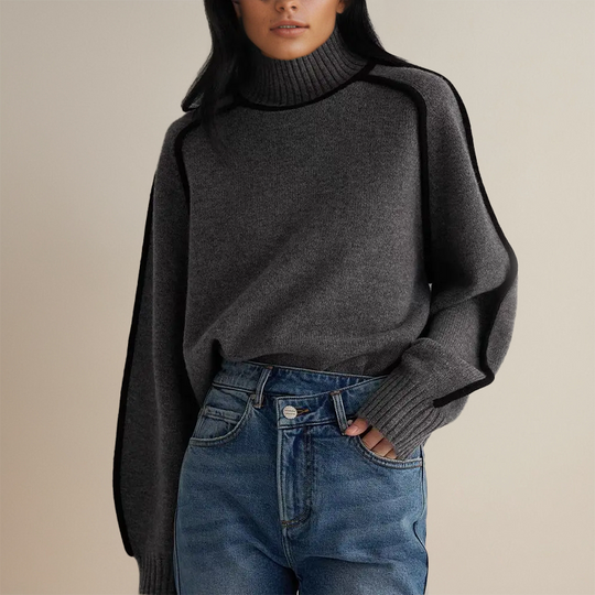 Lara | Damenpullover mat Rollkragen
