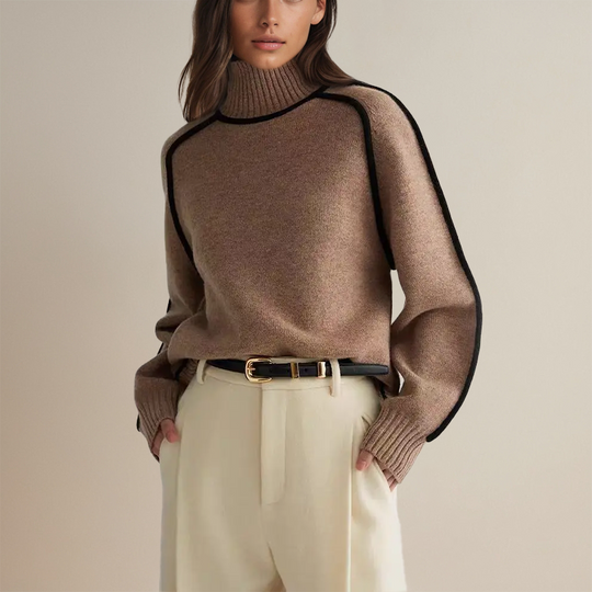 Lara | Damenpullover mat Rollkragen