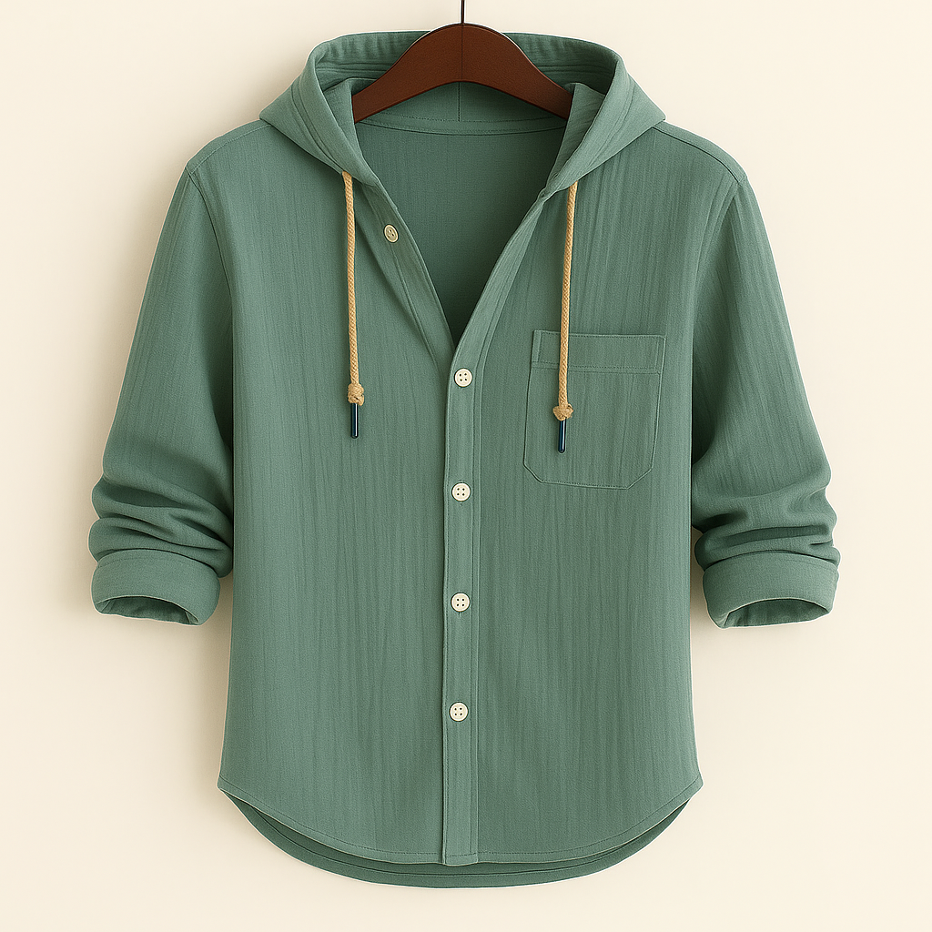 DUMONT LYON™ | LUXUS Baumwoll-Hoodie mat Kapuze