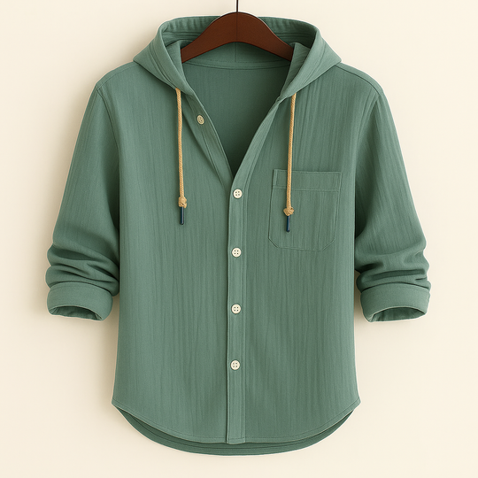 DUMONT LYON™ | LUXUS Baumwoll-Hoodie mat Kapuze