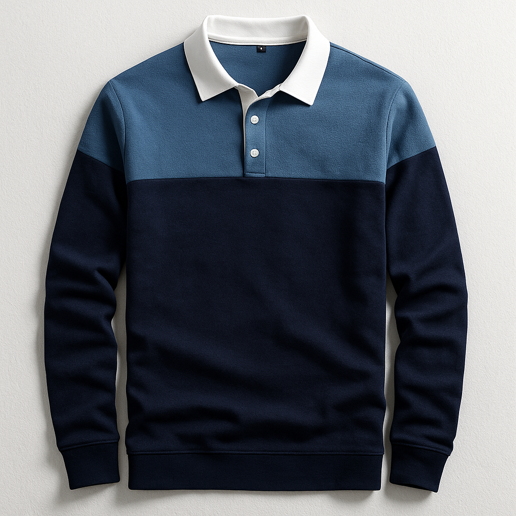 DUMONT LYON | LUXUS POLO MAT LAANGE ÄRMER