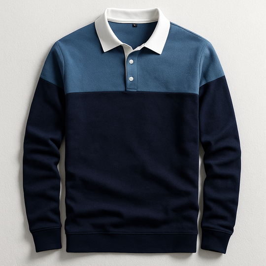DUMONT LYON | LUXUS POLO MAT LAANGE ÄRMER