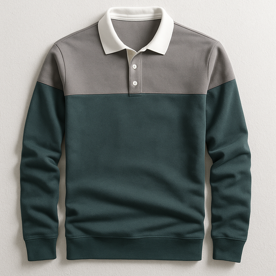 DUMONT LYON | LUXUS POLO MAT LAANGE ÄRMER