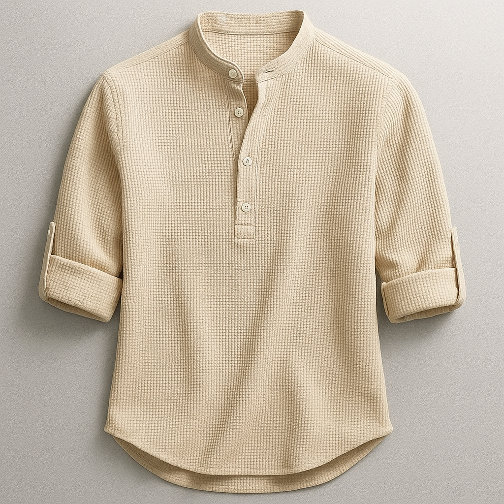 DUMONT LYON | T-Shirt aus Baumwoll a Leinen